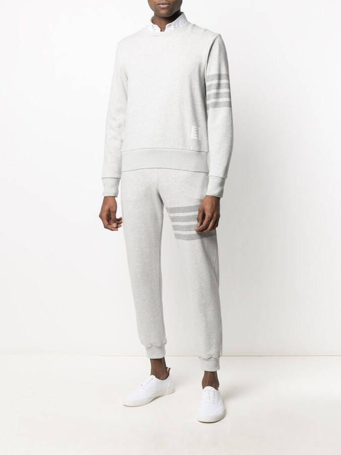 Thom Browne Sweater met 4 strepen Grijs