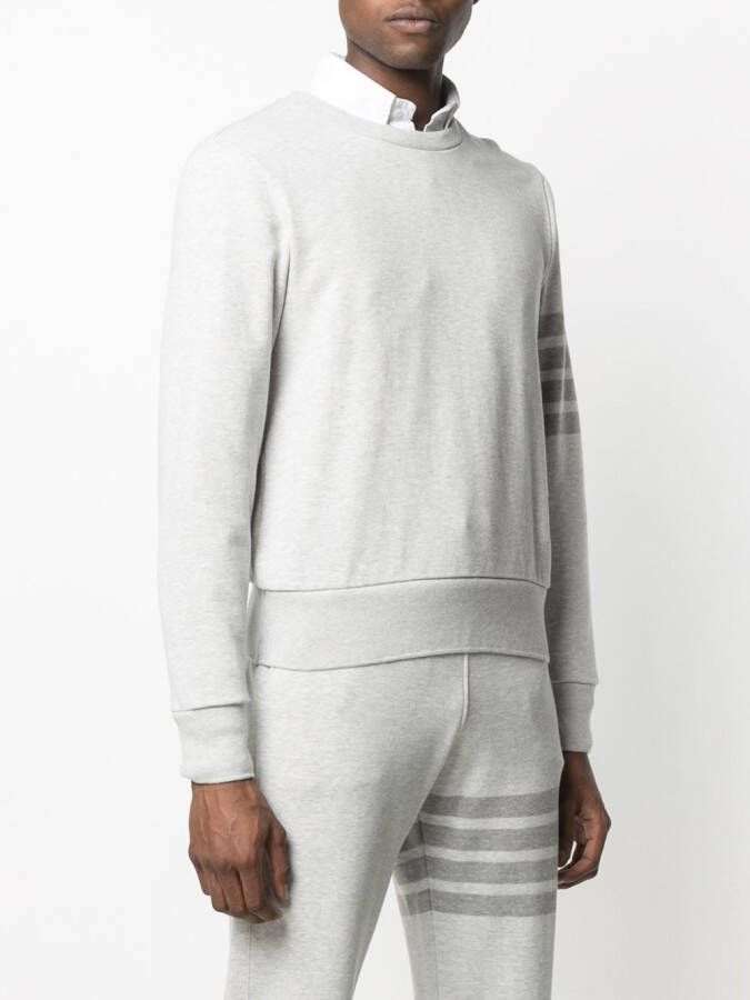 Thom Browne Sweater met 4 strepen Grijs