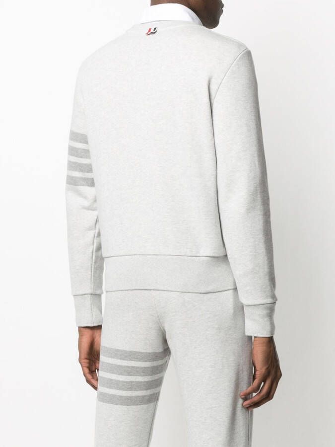 Thom Browne Sweater met 4 strepen Grijs
