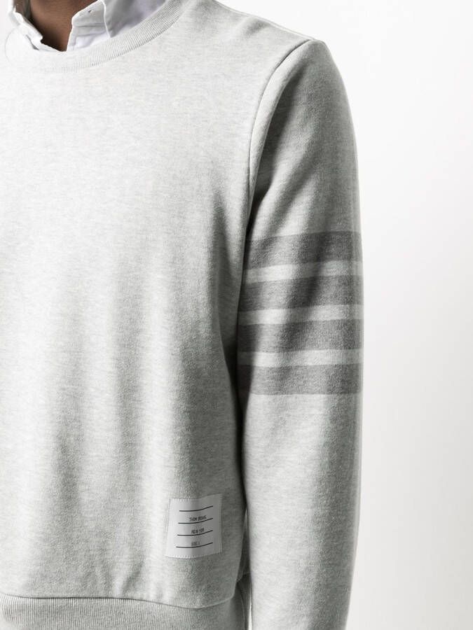 Thom Browne Sweater met 4 strepen Grijs