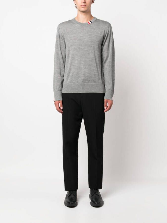 Thom Browne Sweater met logopatch Grijs
