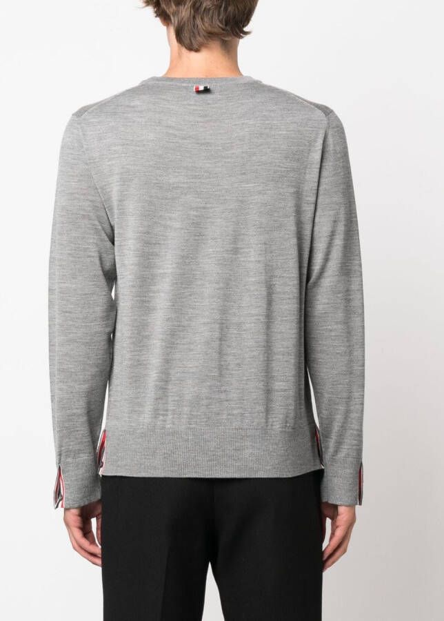 Thom Browne Sweater met logopatch Grijs