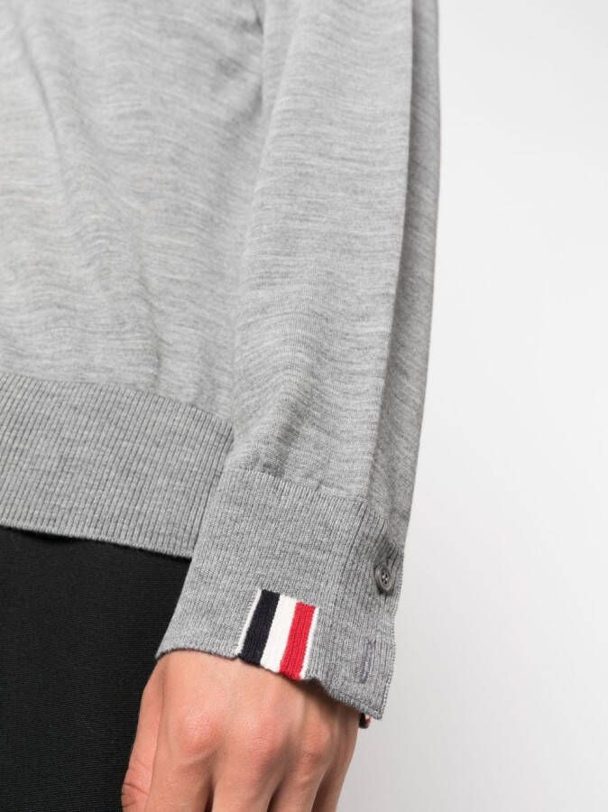 Thom Browne Sweater met logopatch Grijs