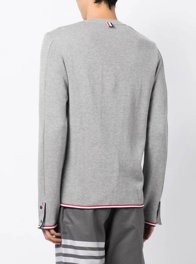 Thom Browne Sweater met logopatch Grijs