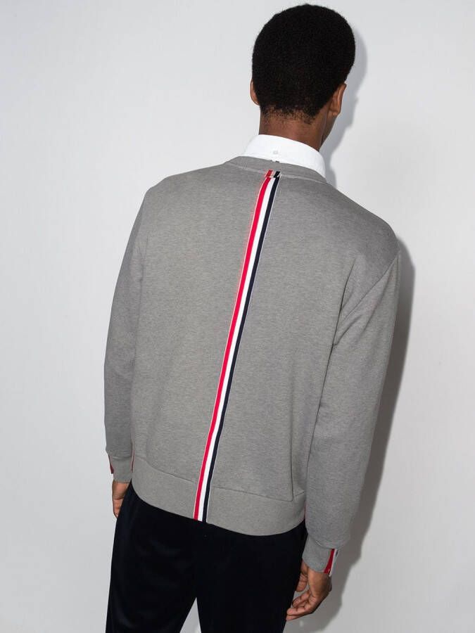 Thom Browne Sweater met RWB-streep Grijs