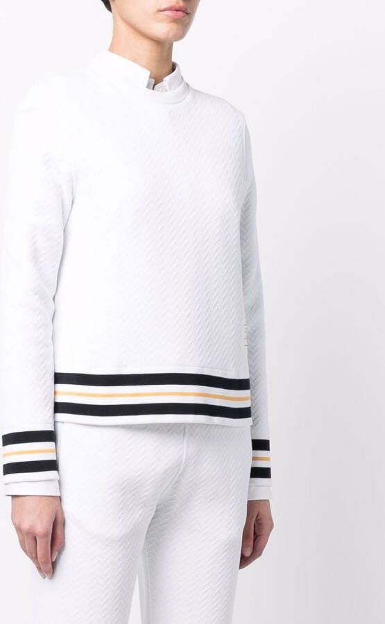 Thom Browne Sweater met streep Wit