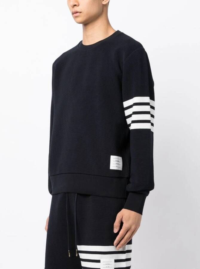 Thom Browne Sweater met vier strepen Blauw