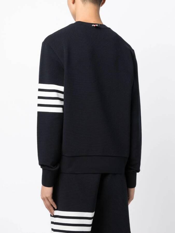 Thom Browne Sweater met vier strepen Blauw