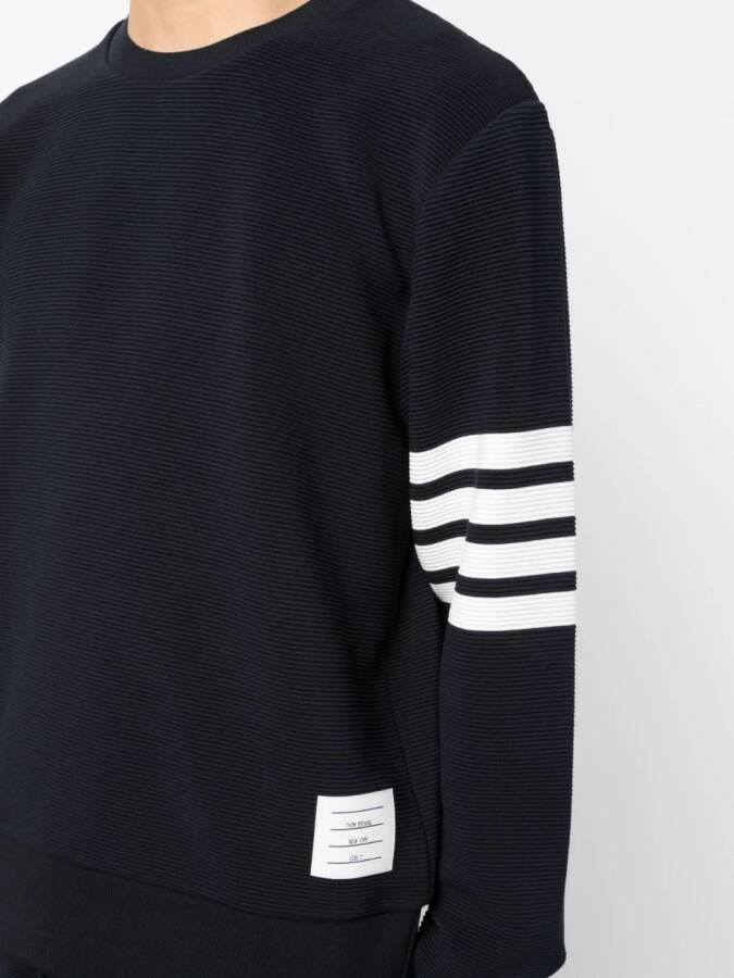 Thom Browne Sweater met vier strepen Blauw