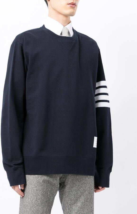 Thom Browne Sweater met vier strepen Blauw