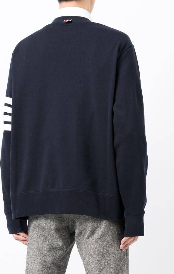Thom Browne Sweater met vier strepen Blauw