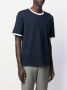 Thom Browne T-shirt met contrasterende afwerking Blauw - Thumbnail 3