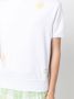 Thom Browne T-shirt met geborduurde bloemen Wit - Thumbnail 4