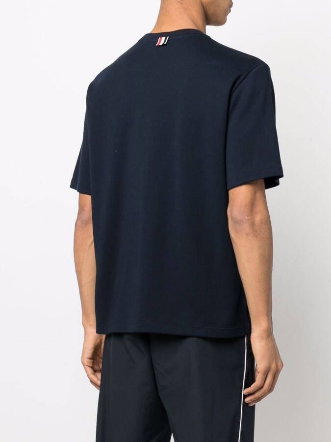 Thom Browne T-shirt met korte mouwen Blauw