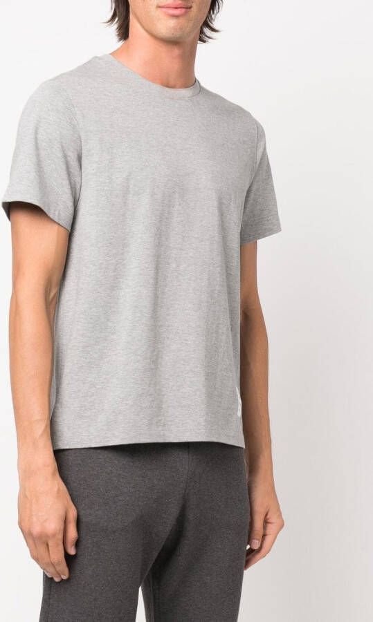 Thom Browne T-shirt met logopatch Grijs