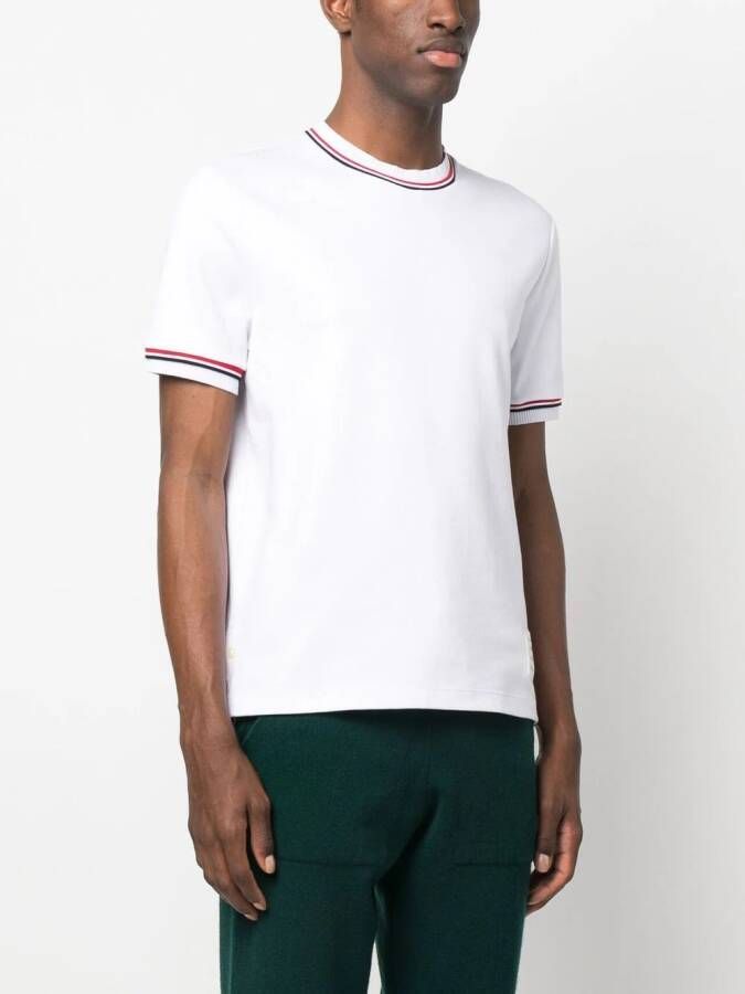 Thom Browne T-shirt met logopatch Wit