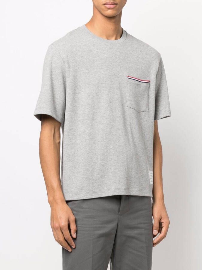 Thom Browne T-shirt met opgestikte zak Grijs