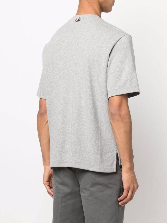 Thom Browne T-shirt met opgestikte zak Grijs