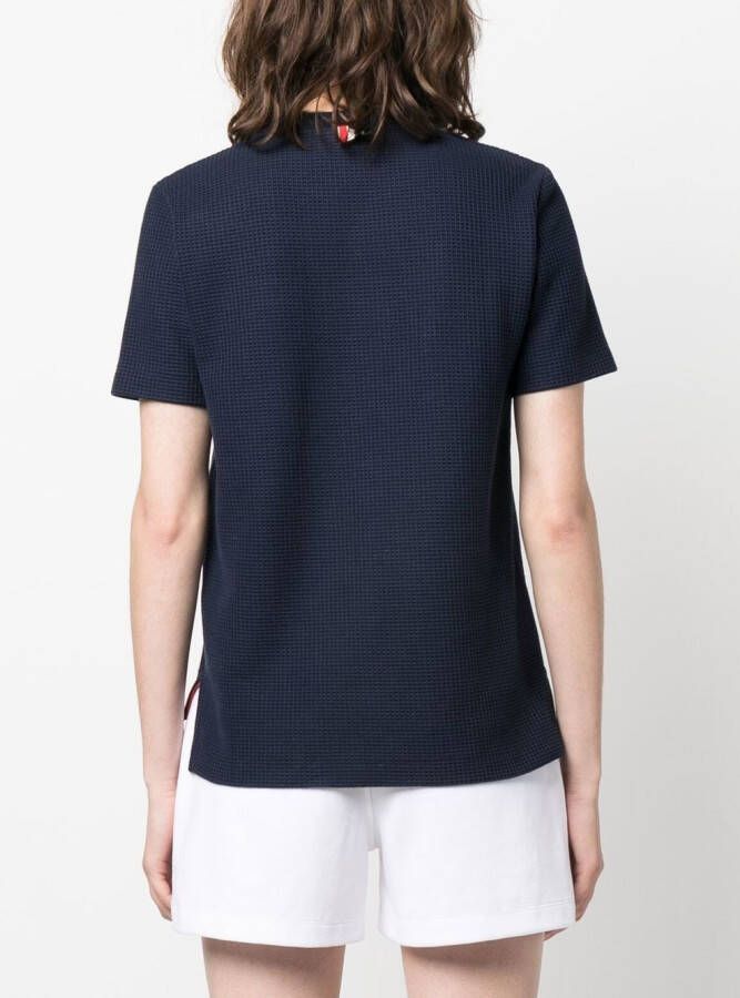 Thom Browne T-shirt met patch Blauw