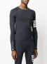 Thom Browne T-shirt met vier strepen Blauw - Thumbnail 3