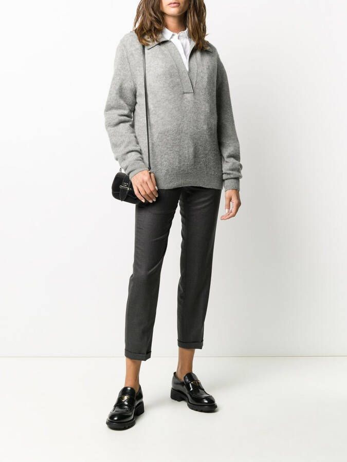 Thom Browne tailored cropped trousers Grijs