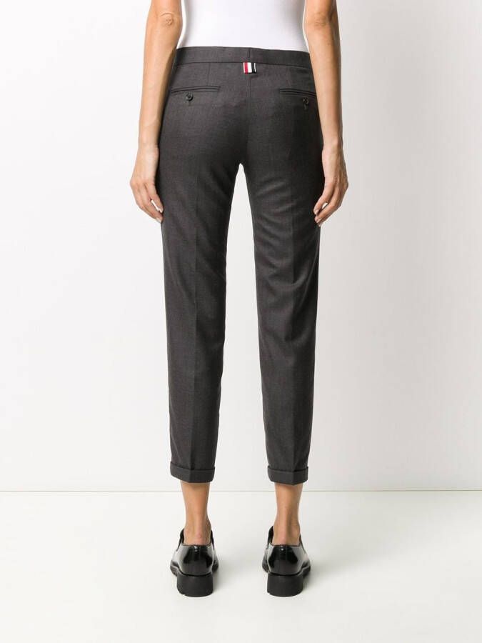 Thom Browne tailored cropped trousers Grijs