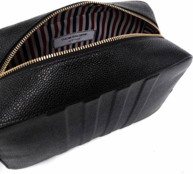 Thom Browne Toilettas met reliëf Zwart