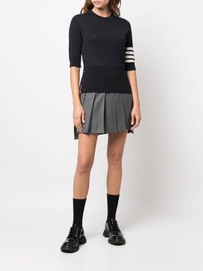 Thom Browne Top met streepdetail Blauw