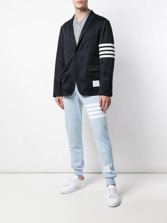 Thom Browne Trainingsbroek met detail Blauw
