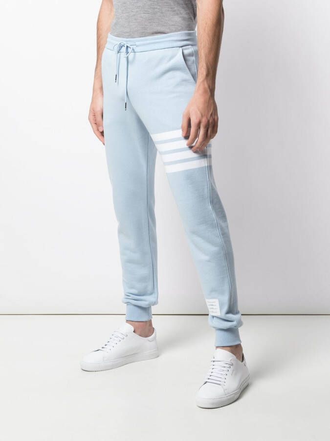 Thom Browne Trainingsbroek met detail Blauw