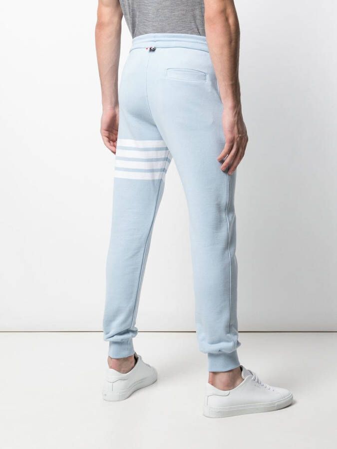 Thom Browne Trainingsbroek met detail Blauw