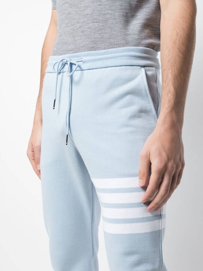 Thom Browne Trainingsbroek met detail Blauw
