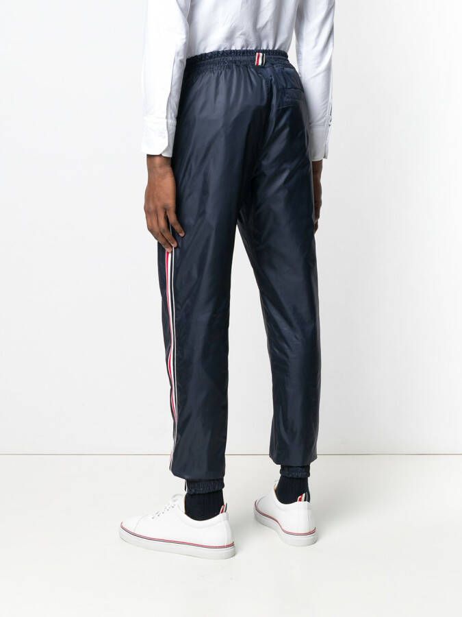 Thom Browne Trainingsbroek met strepen Blauw