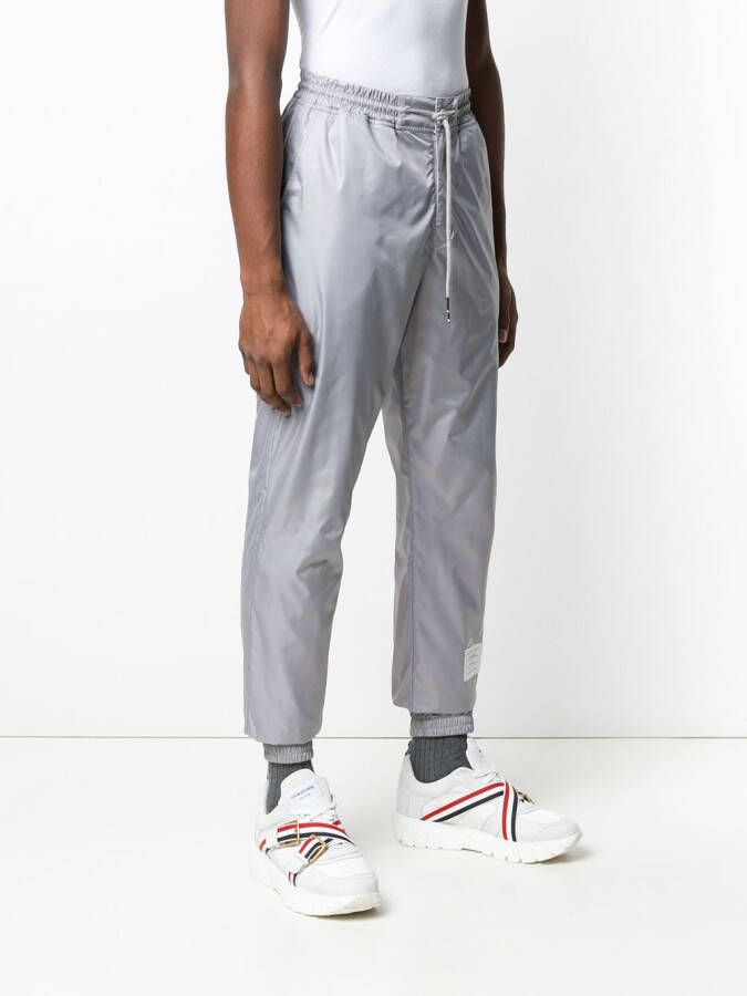 Thom Browne Trainingsbroek met strepen Grijs