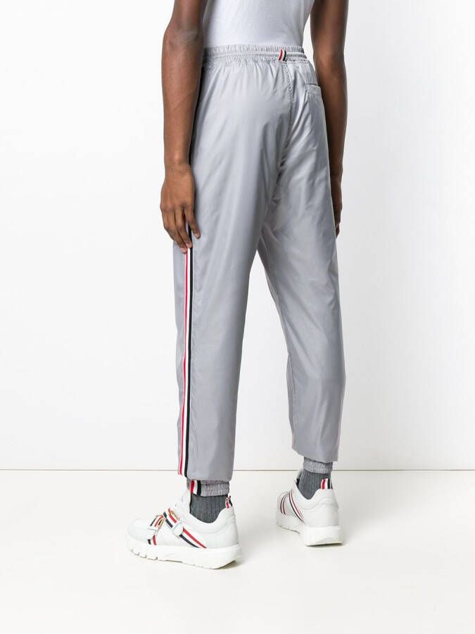 Thom Browne Trainingsbroek met strepen Grijs