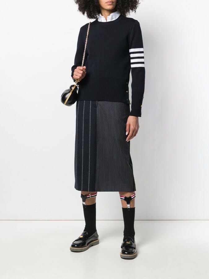 Thom Browne Trui met 4 strepen Blauw