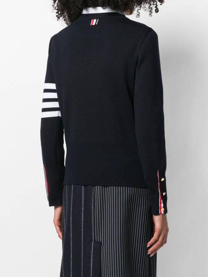 Thom Browne Trui met 4 strepen Blauw
