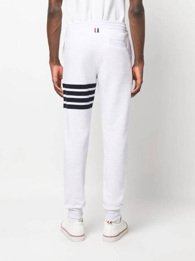 Thom Browne Katoenen trainingsbroek met 4 strepen Wit