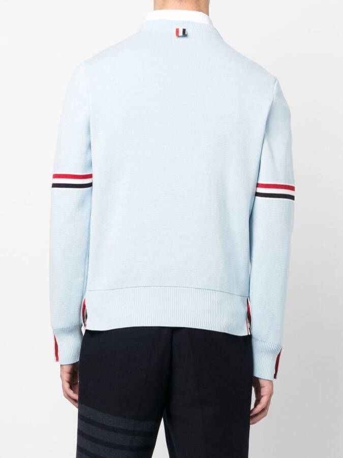 Thom Browne Trui met ronde hals Blauw