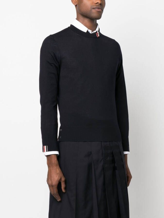 Thom Browne Trui met ronde hals Blauw