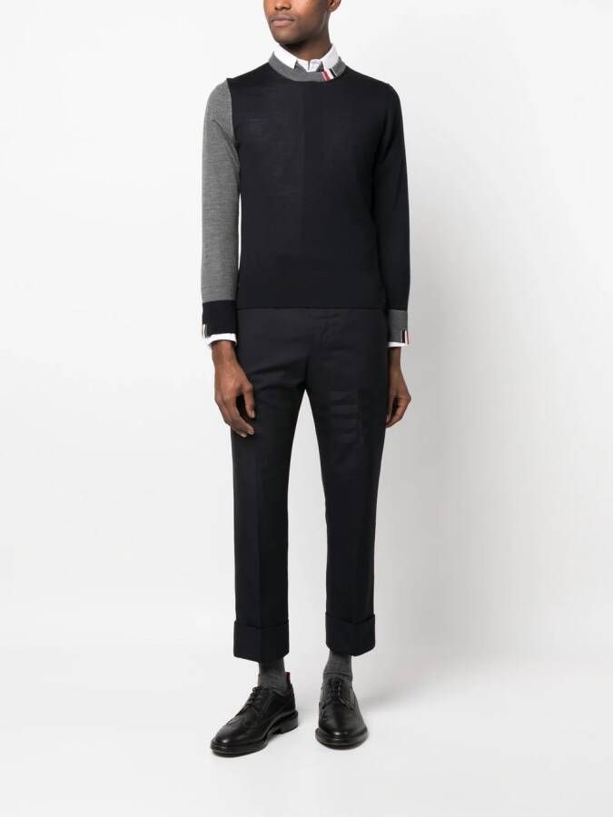 Thom Browne Trui met ronde hals Blauw
