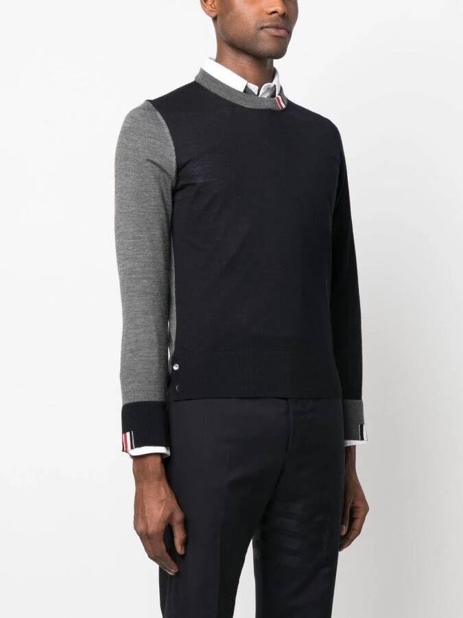 Thom Browne Trui met ronde hals Blauw