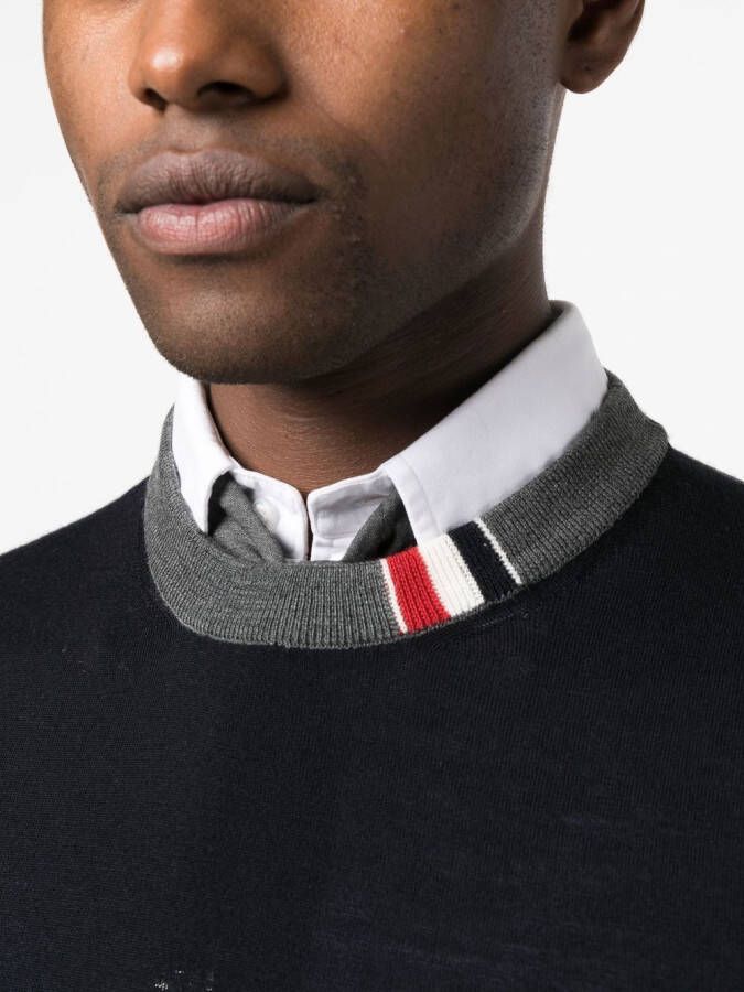 Thom Browne Trui met ronde hals Blauw