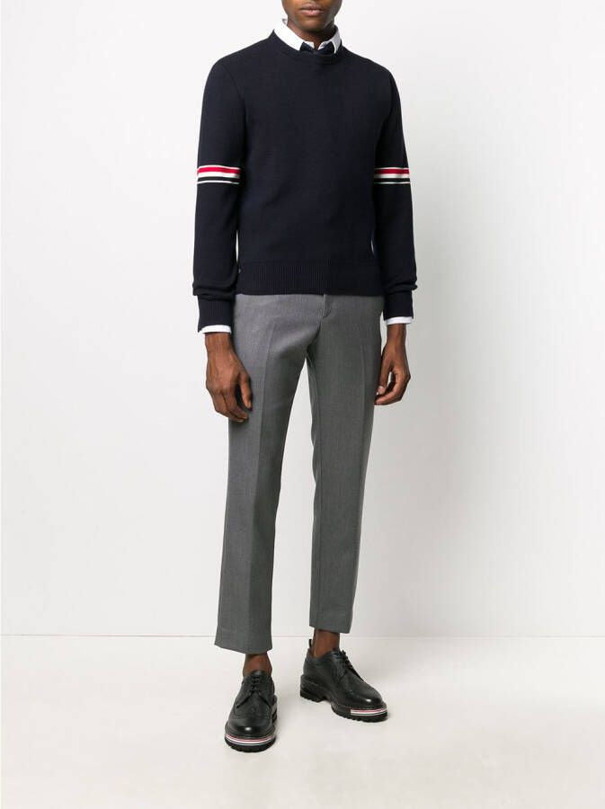 Thom Browne Trui met ronde hals Blauw