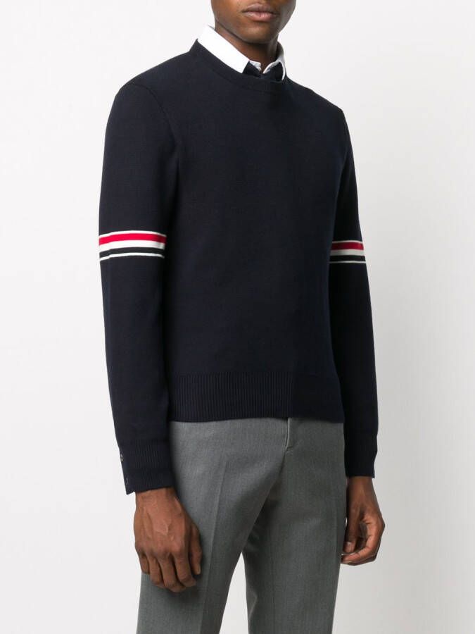 Thom Browne Trui met ronde hals Blauw