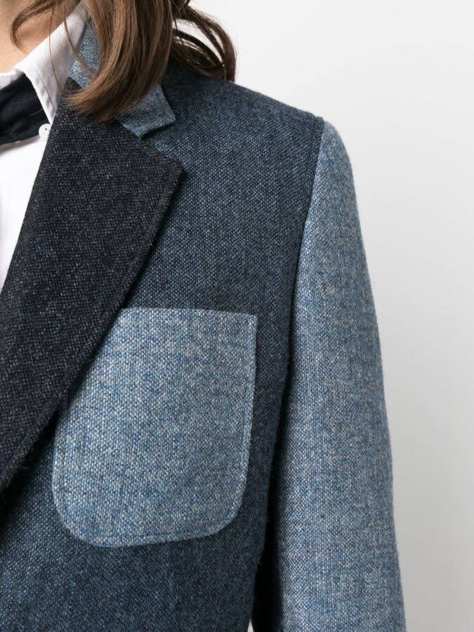 Thom Browne Tweed blazer Blauw