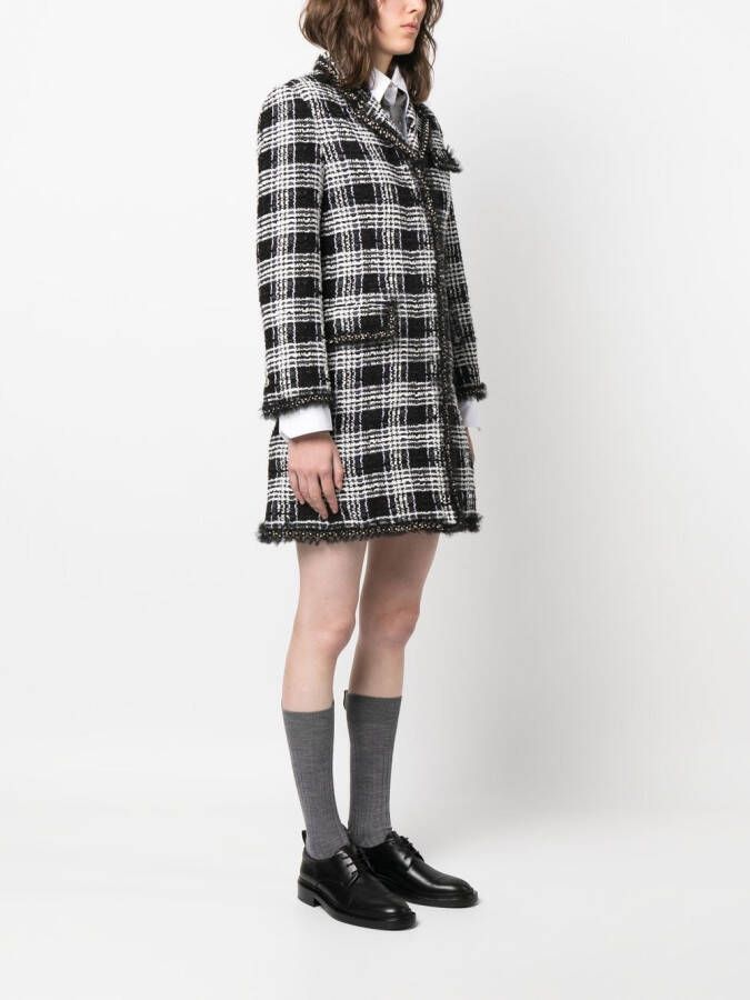 Thom Browne Tweed jurk Zwart