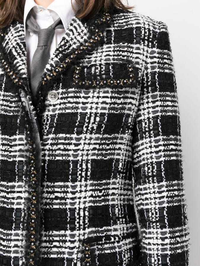 Thom Browne Tweed jurk Zwart