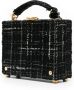 Thom Browne Tweed shopper Zwart - Thumbnail 3