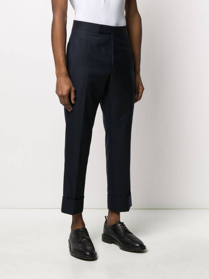 Thom Browne Twill broek Blauw